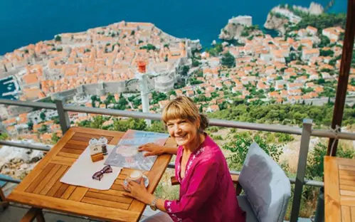 Penny Smith in Croatia
